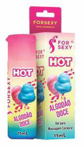 Foto comercial original — GEL HOT SABOR ALGODÃO DOCE 15ML