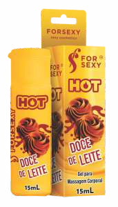 Foto comercial original — GEL HOT SABOR DOCE DE LEITE 15ML
