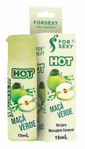 Foto comercial original — GEL HOT SABOR MAÇÃ VERDE 15ML