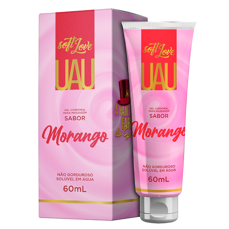 Lubrificante UAU Morango 60ML