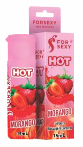 Foto comercial original — GEL HOT SABOR MORANGO 15ML