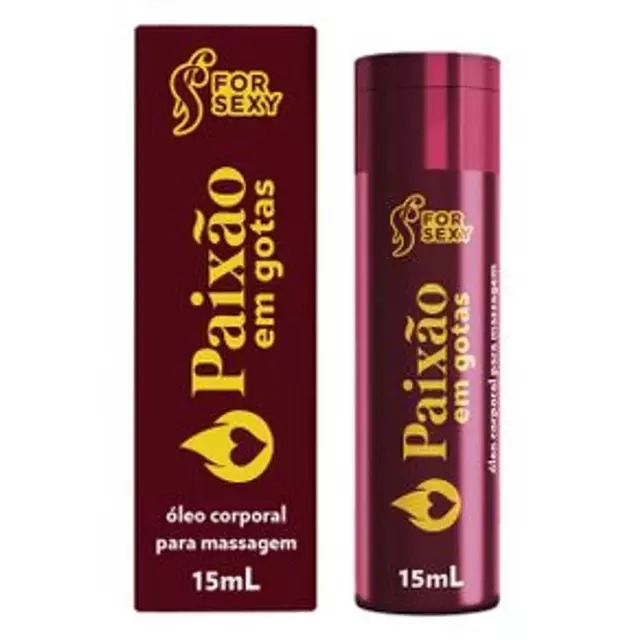 PAIXÃO EM GOTAS ÓLEO CORPORAL PARA MASSAGEM 15ML