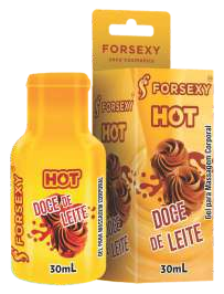 Foto comercial original — GEL HOT SABOR DOCE DE LEITE 30ML