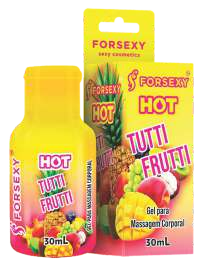 Foto comercial original — GEL HOT SABOR TUTTI-FRUTTI 30ML